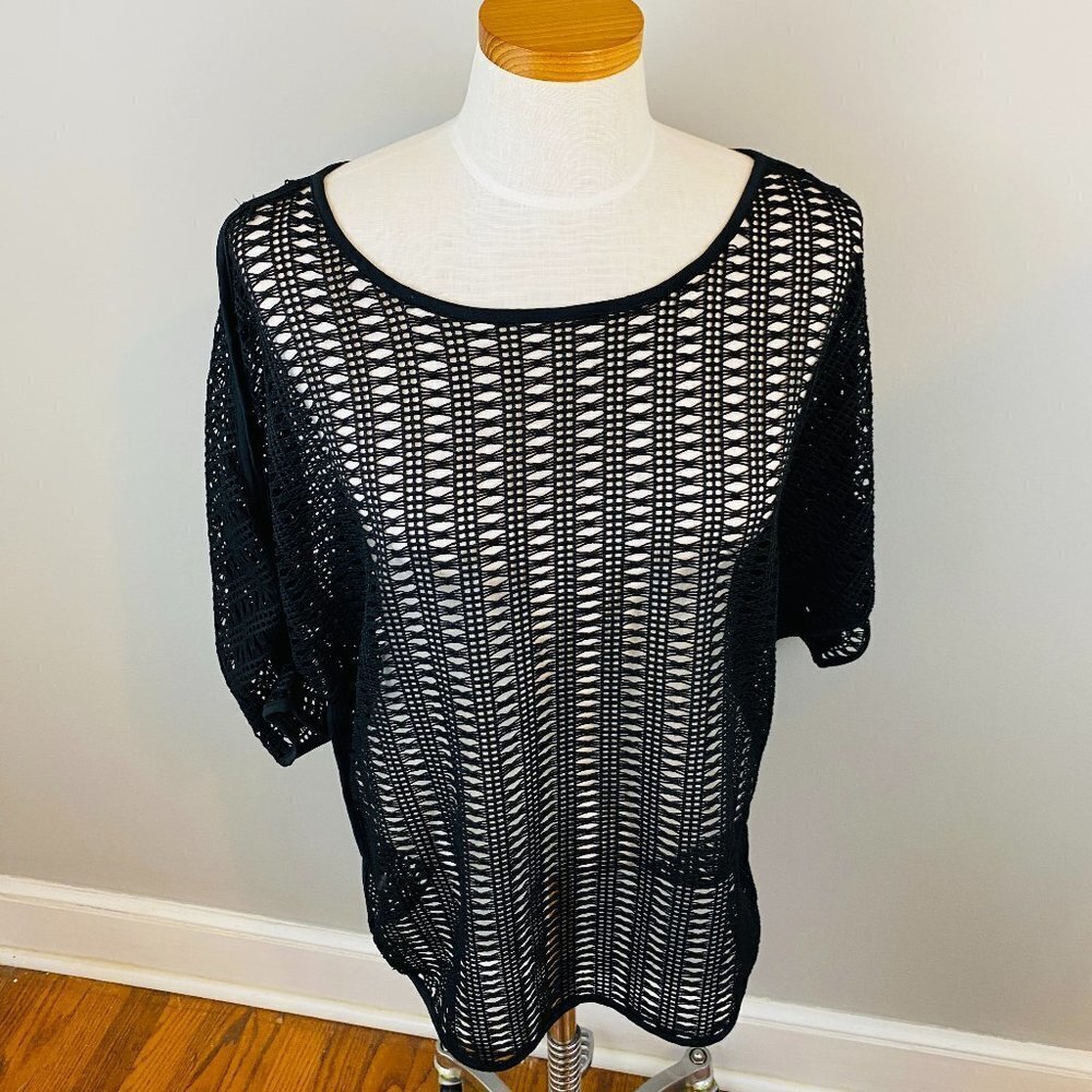 Miraclesuit Swim Cover-up Dress Womens Small Witchy Whimsigoth Vamp Sheer Mesh